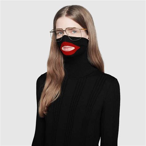 gucci balaclava knit top colors|wool balaclava jumper gucci.